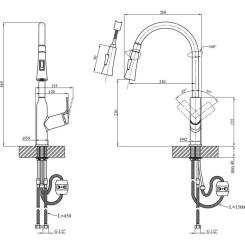 Смеситель Kroner Graz-GRP030-T Фото 9