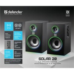 Акустическая система Defender Solar 20 Bluetooth Black Фото 11