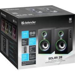 Акустическая система Defender Solar 20 Bluetooth Black Фото 5