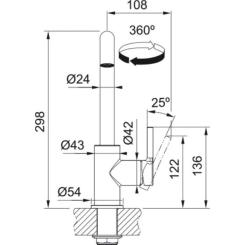 Смеситель Franke Lina U Фото 4