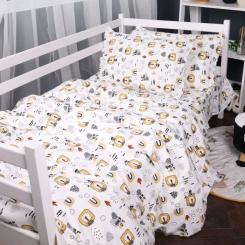 Постельное белье MirSon 014 Lion Фланель 2x143x210 Семейный Фото 2
