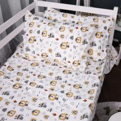Постельное белье MirSon 014 Lion Фланель 2x143x210 Семейный Фото 5