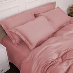 Постельное белье MirSon Tencel №02 Pink 2x143x210 Семейный Фото 5
