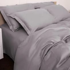 Постельное белье MirSon Tencel №06 Gray 200x220 Евро Фото 6