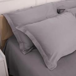 Постельное белье MirSon Tencel №06 Gray 200x220 Евро Фото 7