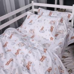 Постельное белье MirSon 010 Teddy ballons Фланель 200x220 Евро Фото 1