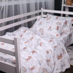 Постельное белье MirSon 010 Teddy ballons Фланель 200x220 Евро Фото 2