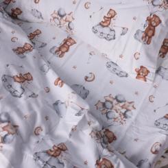 Постельное белье MirSon 010 Teddy ballons Фланель 200x220 Евро Фото 4