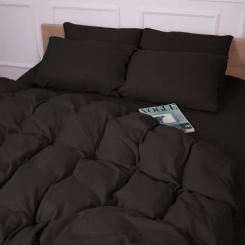 Постельное белье MirSon 002 Black Фланель 175х210 Двуспальный Фото 10