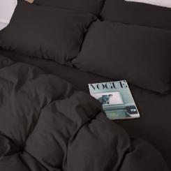 Постельное белье MirSon 002 Black Фланель 175х210 Двуспальный Фото 11