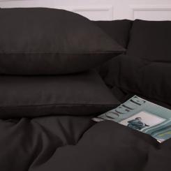 Постельное белье MirSon 002 Black Фланель 175х210 Двуспальный Фото 2