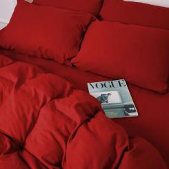 Постельное белье MirSon 009 Red Фланель 175х210 Двоспальний Фото 10