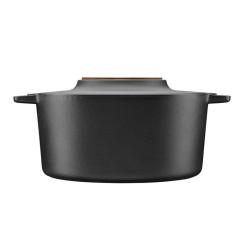 Кастрюля Fiskars Norden чавунна 6 л чорна Фото 1
