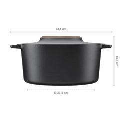 Кастрюля Fiskars Norden чавунна 6 л чорна Фото 4