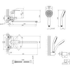 Смеситель Kroner Konstante-C072 Фото 8