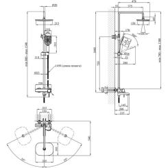 Душевой гарнитур Kroner Essen-SCH063 + змішувач Essen-SCH010 Фото 11