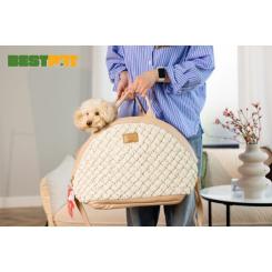 Переноска для животных MISOKO&CO 40x22x35 см світло-коричнева Фото 6