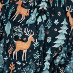 Плед Ardesto Christmas Flannel 160х200см, 100% поліестер, олені Фото 2
