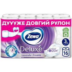 Туалетная бумага Zewa Deluxe Лаванда 3 шари 16 рулонів Фото