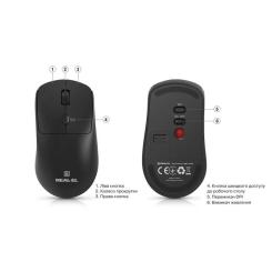 Мышка REAL-EL RM-317W Wireless Black Фото 9