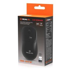 Мышка REAL-EL RM-317W Wireless Black Фото 8
