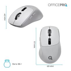 Мышка OfficePro M398G Wireless/Bluetooth Gray Фото 11