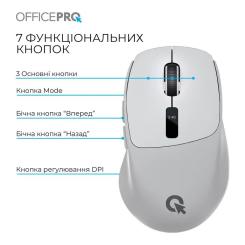 Мышка OfficePro M398G Wireless/Bluetooth Gray Фото 4