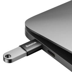 Переходник Baseus OTG USB 3.1 AF to USB-C black Фото 3