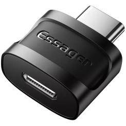Переходник Essager USB-C M to Micro 5P F gray Фото