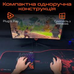 Клавиатура Meetion KB015 USB Black/Orange Фото 6