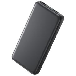 Батарея универсальная Anker 10000mAh, 22.5W, Built-In USB-C Cable, black Фото 1