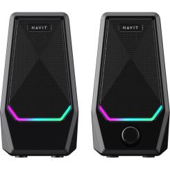 Акустическая система Havit SK768 USB RGB Black Фото 1