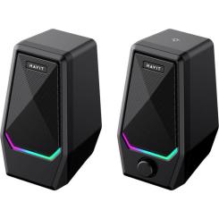 Акустическая система Havit SK768 USB RGB Black Фото 2