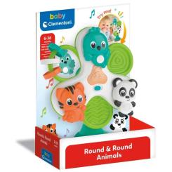 Погремушка Clementoni на присоске Round & Round Animals Фото 1