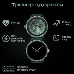 Смарт-часы HiFuture vela darkgreen Фото 3