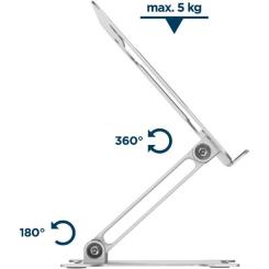 Подставка для ноутбука Gembird до 15.6", регулируемая, алюминий Фото 10
