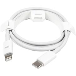 Дата кабель PowerPlant USB-C to Lightning 1.0m 18W Фото