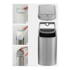 Контейнер для мусора Xiaomi Ninestars Space Silver Фото 3