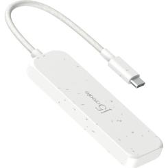 Концентратор J5create USB-C to 4xUSB-C 3.2 10Gbps white Фото 1