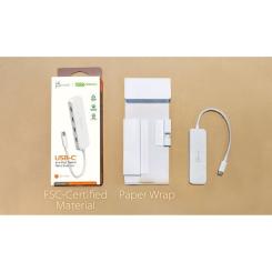 Концентратор J5create USB-C to 4xUSB-C 3.2 10Gbps white Фото 4