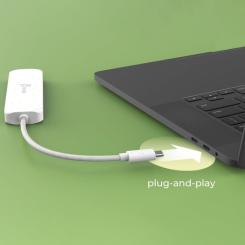 Концентратор J5create USB-C to 4xUSB-C 3.2 10Gbps white Фото 7