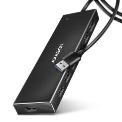 Концентратор AXAGON USB 3.1 to 7xUSB 3.0 black Фото