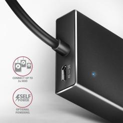 Концентратор AXAGON USB 3.1 to 7xUSB 3.0 black Фото 4