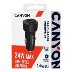 Зарядное устройство Canyon 2xUSB 24W black Фото 5