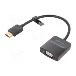 Переходник Vention HDMI M to VGA F 0.15m black Фото