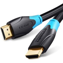 Кабель мультимедийный Vention HDMI M to HDMI M 15.0m 4K30Hz black Фото 1