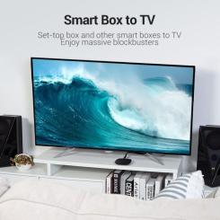 Кабель мультимедийный Vention HDMI M to HDMI M 1.0m 4K60Hz flat black Фото 2