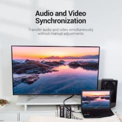 Кабель мультимедийный Vention HDMI M to HDMI M 1.0m 4K60Hz flat black Фото 5