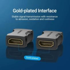 Переходник Vention HDMI F to HDMI F black Фото 4