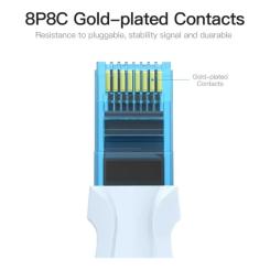 Патч-корд Vention 5м, RJ-45 cat 5e UTP blue Фото 3